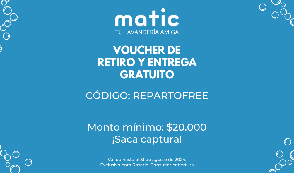 Voucher de retiro y entrega gratuito alfombras